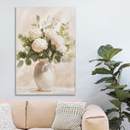 Hand painted Rustic Farmhouse Flower Canvas Wall Art, Soothing Calming Nature - Image 7
