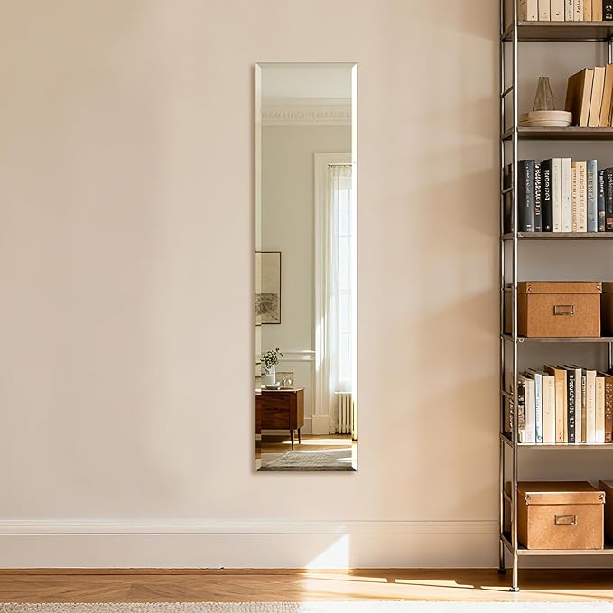 Ruomeng Frameless Full Length Mirror by Ruomeng
