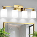 Ascher Bathroom Light Fixtures, 4-Light Vanity Light Over Mirror, Wall Lamp by Ascher