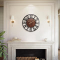 Vantic 24 Inch Large Wall Clock, Arabic Numeral Wood Oversized Wall Clocks by Vantic