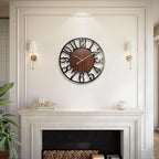 Vantic 24 Inch Large Wall Clock, Arabic Numeral Wood Oversized Wall Clocks by Vantic