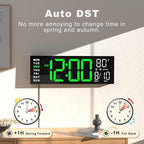 JALL 16" Large Digital Wall Mount Clock, Count Down Timer, Big LED, RGB Color - Image 5