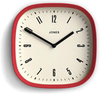 JONES CLOCKS® Marvel wall Clock | Modern Retro Rounded Square Clock | 10 inch | by JONESCLOCKS
