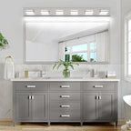 SineRise LED Modern Bathroom Vanity Light Fixtures, Brushed Nickel Modern - Image 8