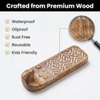 Indian Shelf 10 LB Decorative Wood Adhesive Wall Hooks – Boho Peel and Stick - Image 4
