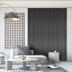 OUZUGIE WPC Acoustic Slat Wall Paneling, Living Room, TV Background, Study Room - Image 2