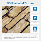 COMSTICKC Peel and Stick Faux Stone Wall Sticker Wall Panels, Not Real Stone - Image 4