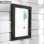 AAZZKANG Wall Mounted Mirror Small Rectangular Retro Mirrors - Image 2