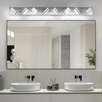IZORRO LED Modern Bathroom Lights Fixtures, Chrome Acrylic Wall Lighting - Image 6