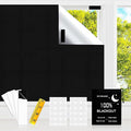 Blackout Window Cover，39 x57 inches Portable Black Out Blinds Stick On Window by CyanCloud