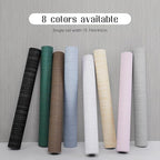 Grey Grasscloth Peel and Stick Wallpaper Vintage Texture Removable Waterproof - Image 2