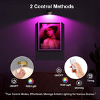 3 Pack Picture Lights for Wall, 13 RGB Color Rechargeable Battery Operated wall - Image 4