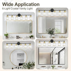 Crystal Bathroom Light Fixtures, Bathroom Lighting Fixtures Over Mirror - Image 6