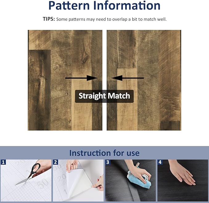 WESTICK Brown Wood Contact Paper Peel and Stick Countertops Waterproof Wood - Image 9