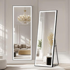 Kosmonia 67x20 Full Length Mirror, Dimmable 3 Color LED Light w/Light Memory by Kosmonia