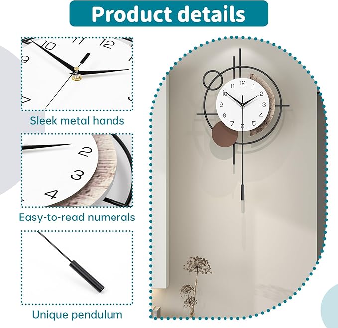 Wall Clock Decorative Modern Wall Clocks - Image 5