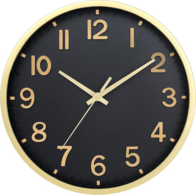 Wall Clocks Battery Operated 8 inch Modern Wall Clock, Silent Non Ticking Wall by Unknown