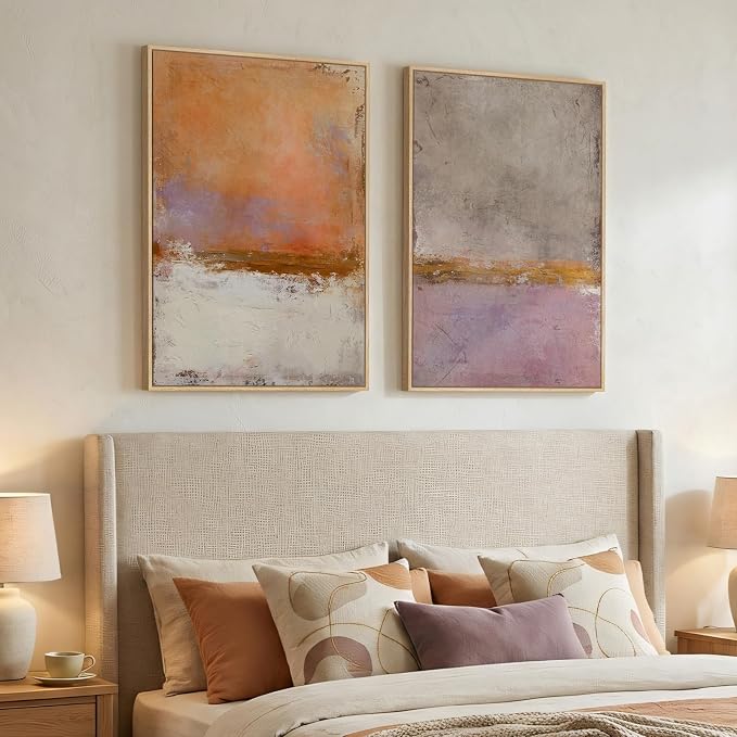 Large Framed Abstract Wall Art for Living Room, Modern Minimalist Painting - Image 2