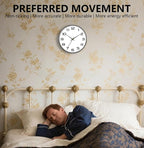 Silent Wall Clock with Extra Large Numbers - Image 4