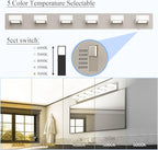 Ralbay Brushed Nickel Bathroom Lights Fixtures Dimmable 5 Color Temperature - Image 2