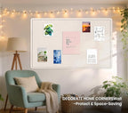 Large Bulletin Board, 48 X 36 inches Felt Board Notice Pin Board, Self-Adhesive - Image 2