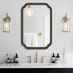 WallBeyond 20" x 30" Rounded Corner Arch Wall Mirror by WallBeyond