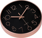 jomparis Rose Gold Wall Clock for Grils Womens Silent Non-Ticking Clock - Image 5