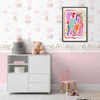 Funky Cute Kids Abstract Wall Art Trendy Bright Colorful Poster 24x36 inch - Image 6