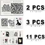 ANERZA 16 PCS Black and White Wall Art Decor, Matisse Abstract Gallery Wall - Image 2