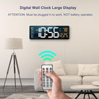 Digital Wall Clock Large Display, 16.2 Inch, LED Digital Clock - Image 2