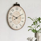 24" H x 18" W Large French Country Oval Wall Clock - Image 6