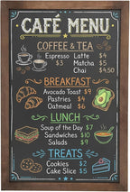 MyGift 35-Inch Wall-Mounted Chalkboard Sign, Vertical/Horizontal Hanging - Image 2