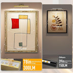 Afyuol Picture Lights for Wall, Brushed Gold Battery Operated Picture Light - Image 2