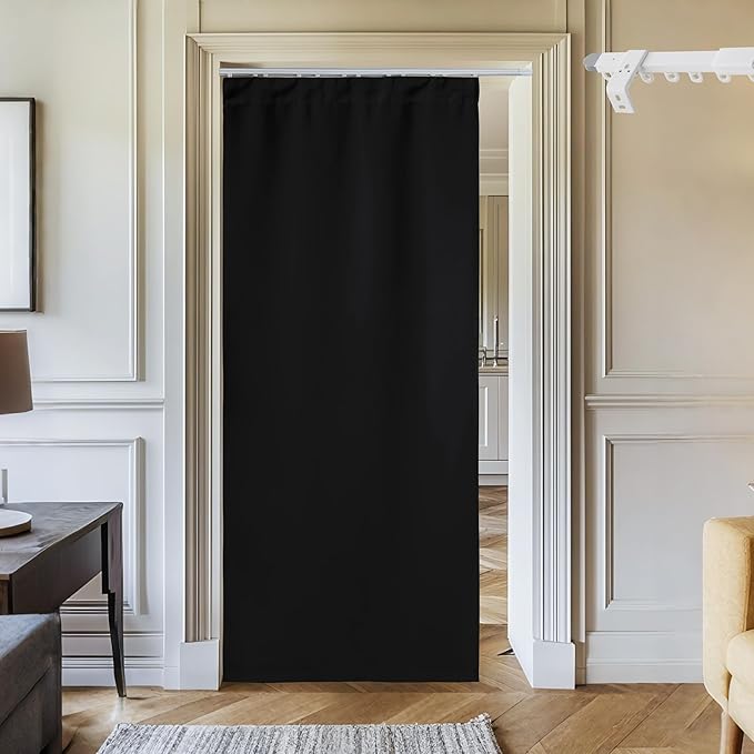 NICETOWN Doorway Curtain & Track Set, Thermal Insulated Temporary Door by NICETOWN