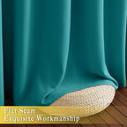 NICETOWN Blackout Peacock Teal Curtain - Image 7