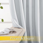 NICETOWN Patio Door Curtain Room Darkening Drapes, Grommet Light & Heat - Image 6
