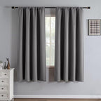 IGEMAEVE Blackout Curtains 72 Inch Length 2 Panels Set, Rod Pocket Energy by IGEMAEVE