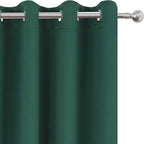 LEMOMO Dark Green Thermal Blackout Curtains/52 x 72 Inch/Set of 2 Panels Room - Image 7