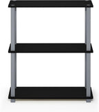 Furinno TURN-S-TUBE Storage Shelves, 3-Tier Book Shelf, Corner Shelf, Toolless - Image 6