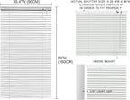 YIIBAII Mini Blinds Suitable for 36" W x 64" H Windows 1" Aluminum Horizontal - Image 6