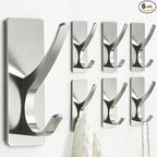 pickpiff Brushed Nickel Self Adhesive Coat Hooks by pickpiff