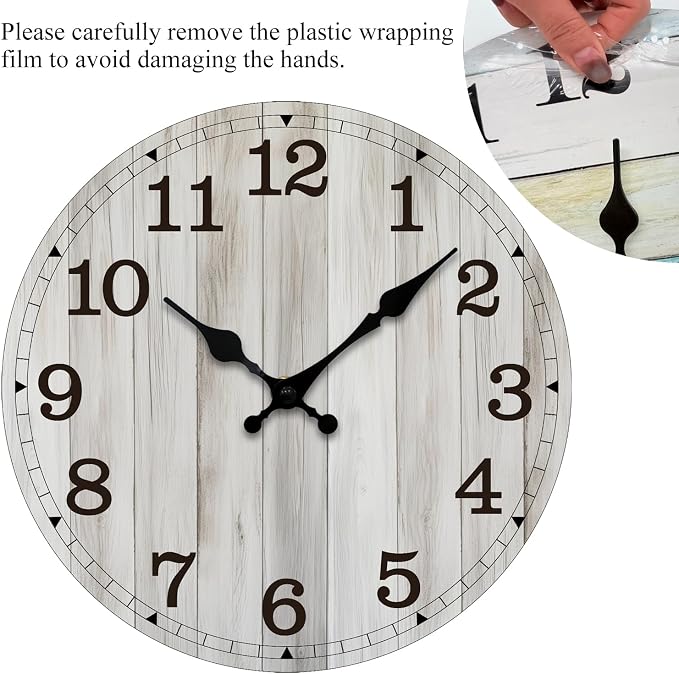 Wall Clock, Modern Wall Clocks Battery Operated, Silent Non Ticking Clock - Image 5