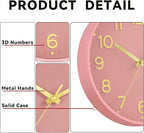 Roymnie Silent Wall Clocks Battery Operated 10 Inch-Modern Non Ticking Analog - Image 6