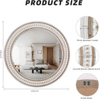 24 Inches Rustic Round Wall Mirrors - Image 5