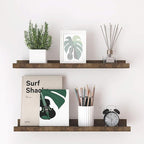 Floating Shelves for Wall Decor, Long Wall Mounted Storage Shelf for Bedroom by Unknown