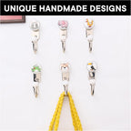 Indian Shelf Pack of 12 Ceramic Wall Hooks Kitchen - Image 5
