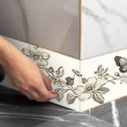 IVN Wallpaper Border Peel and Stick PVC Vintage Butterfly and Floral Design - Image 5