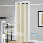 RYB HOME Blackout Curtains Thermal Insulating Privacy Temporary Door Curtains - Image 2