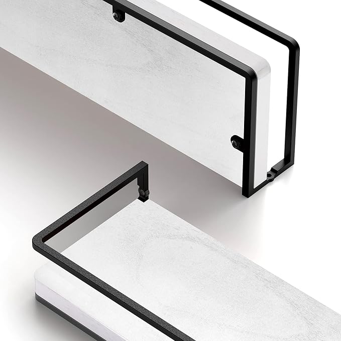 Meangood Floating Shelves Wall Mounted Set of 2, Wall Shelf - Image 4