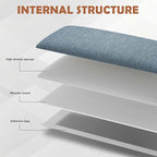 IFNOW Upholstered Wall Mounted Peel and Stick King Size Headboard, Soundproof - Image 4